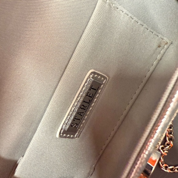 Silver Evening Clutch with Chain Strap - Picture 5 of 5